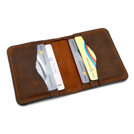 portofel minimal cardholder barbati piele naturala vintage carduri3