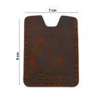 CARD HOLDER HANDMADE PIELE NATURALA VINTAGE