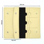 PORTMONEU DAMA PIELE NATURALA BEJ INCHIDERE CAPSE