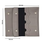 PORTMONEU DAMA PIELE NATURALA GRI INCHIDERE CAPSE