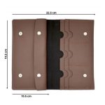 PORTMONEU DAMA PIELE NATURALA MARO CIOCOLATIU INCHIDERE CAPSE