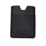 card holder handmade huse card piele naturala negru