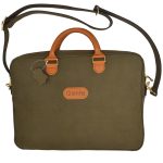 geanta laptop piele naturala verde3