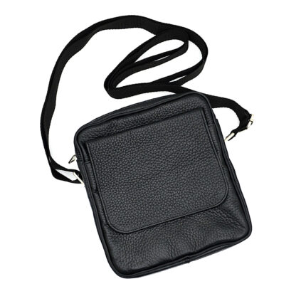 geanta piele neagra barbati