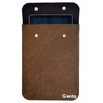 husa tableta maro inchis piele naturala tableta universala 10″2