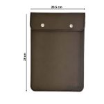 husa tableta piele naturala gri inchis tableta 10 inch