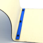 meniu restaurant piele personalizat logo albastru