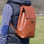 rucsac din piele naturala maro