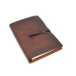 agenda piele maro retro