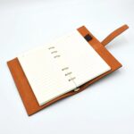 agenda piele maro retro