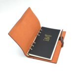 agenda piele maro retro