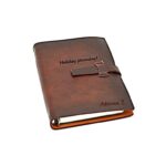 agenda piele maro retro