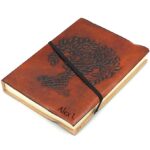 cadou vintage agenda piele tabacita