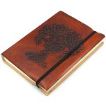 cadou vintage agenda piele tabacita