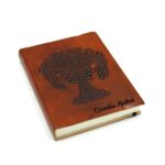 cadou vintage agenda piele tabacita